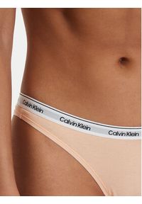 Calvin Klein Underwear Stringi 000QD5043E Pomarańczowy. Kolor: pomarańczowy. Materiał: bawełna #3