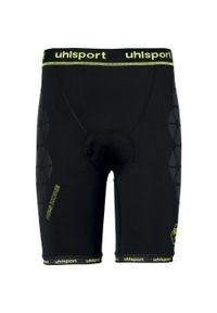 UHLSPORT - Niewyściełane spodenki Uhlsport Bionikframe. Kolor: czarny, wielokolorowy, żółty. Sport: fitness, piłka nożna