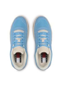 Tommy Jeans Sneakersy Wmn Retro Cups Suede EN0EN02112 Niebieski. Kolor: niebieski. Materiał: zamsz, skóra #4