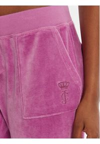 Juicy Couture Spodnie dresowe Caisa JCSEBJ008G Różowy Slim Fit. Kolor: różowy. Materiał: bawełna #3