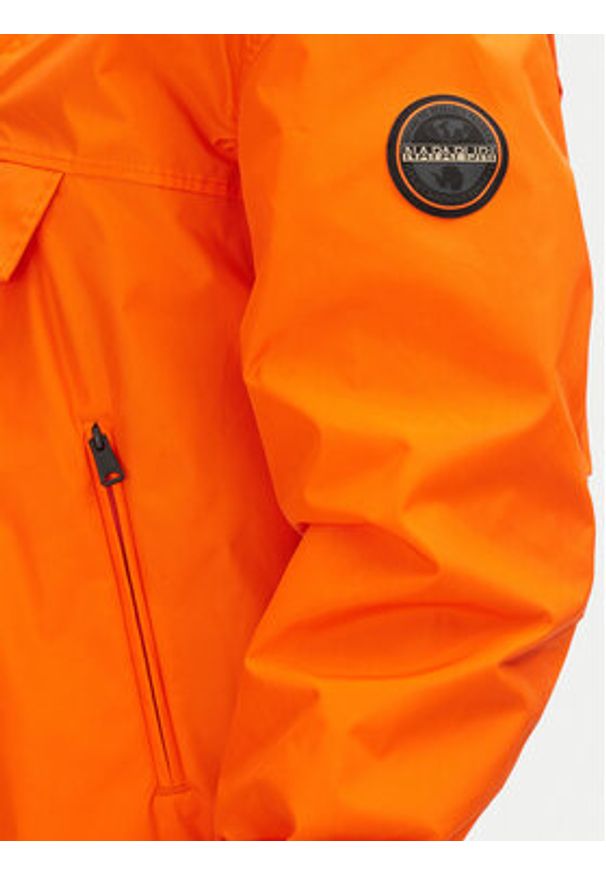 Napapijri Kurtka anorak Rainforest Next Sum NP0A4ILW Pomarańczowy Regular Fit. Kolor: pomarańczowy. Materiał: syntetyk