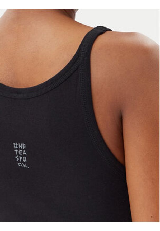 One Teaspoon Top Fine 26605 Czarny Slim Fit. Kolor: czarny. Materiał: bawełna