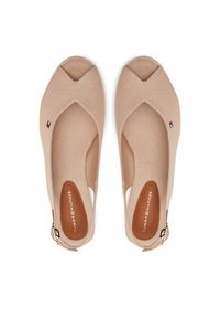 TOMMY HILFIGER - Tommy Hilfiger Espadryle Flag Mid Wedge Espad Slingback FW0FW08595 Różowy. Kolor: różowy. Materiał: materiał #4