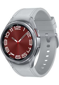 SAMSUNG - Smartwatch Samsung Galaxy Watch 6 Classic Stainless Steel 43mm LTE Szary (SM-R955FZSAEUE). Rodzaj zegarka: smartwatch. Kolor: szary