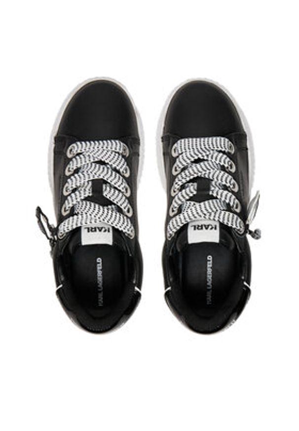 Karl Lagerfeld - KARL LAGERFELD Sneakersy Krepper Lo KL42376T Czarny. Kolor: czarny. Materiał: skóra