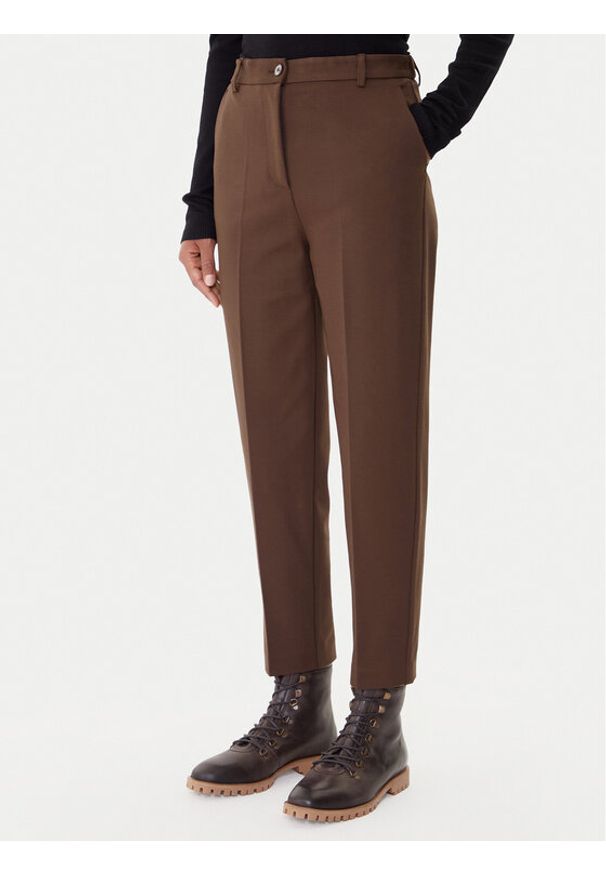 ViCOLO Spodnie materiałowe TF0229 Brązowy Regular Fit. Kolor: brązowy. Materiał: syntetyk