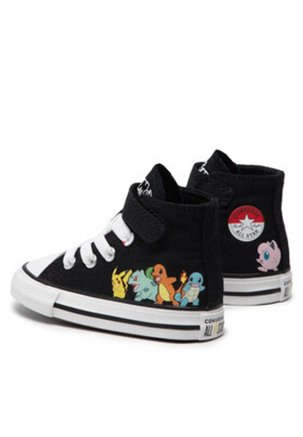 Converse Trampki POKEMON Chuck Taylor All Star Hi A01229C Czarny. Kolor: czarny. Materiał: materiał