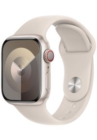 APPLE - Smartwatch Apple Watch 9 GPS+Cellular 41mm aluminium Księżycowa Poświata | Księżycowa Poświata pasek sportowy M/L. Rodzaj zegarka: smartwatch. Materiał: materiał. Styl: sportowy #1