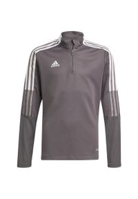 Adidas - Bluza dla dzieci adidas Tiro 21 Training Top Youth szara. Kolor: biały, szary, wielokolorowy