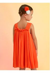 Abel & Lula Sukienka elegancka 5055 Pomarańczowy Relaxed Fit. Kolor: pomarańczowy. Materiał: syntetyk. Styl: elegancki #4