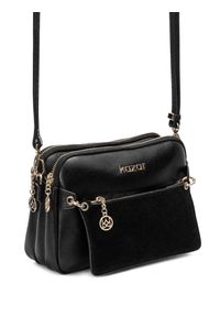 Kazar - Czarna torebka damska. Kolor: czarny. Materiał: zamszowe, skórzane #6