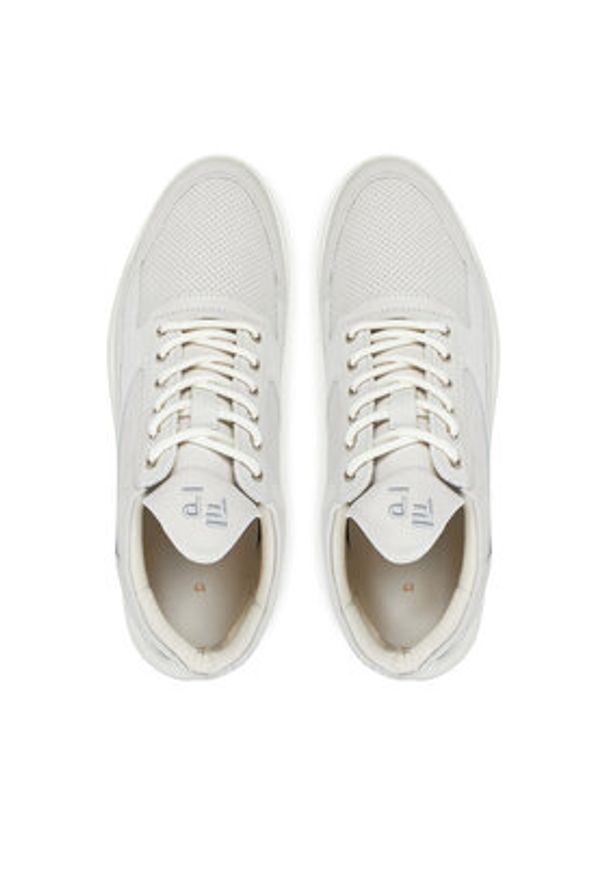 Filling Pieces Sneakersy Low Top Ghost Panel 25255111855 Biały. Kolor: biały. Materiał: skóra