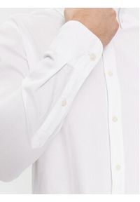 TOMMY HILFIGER - Tommy Hilfiger Koszula MW0MW33782 Biały Slim Fit. Kolor: biały. Materiał: bawełna #3