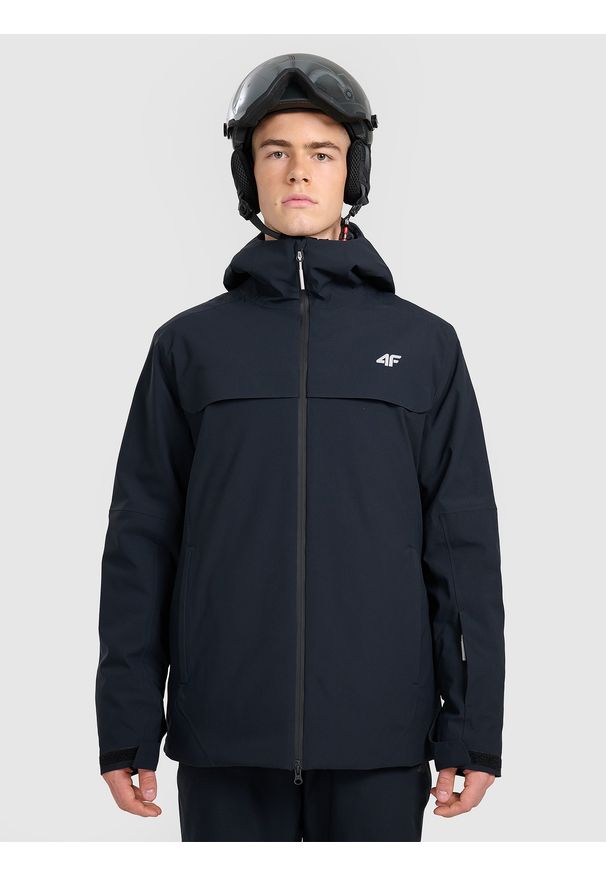 4f - 4F Kurtka narciarska membrana 8000 męska - czarna XL. Kolor: czarny. Materiał: poliester, materiał. Sezon: zima