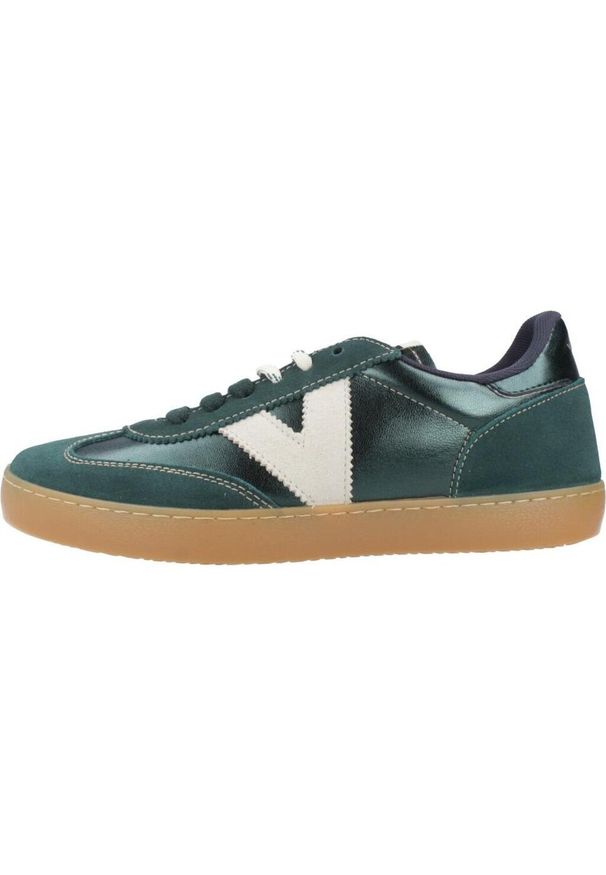 Buty VICTORIA BERLIN METAL Zielony. Kolor: zielony. Materiał: syntetyk, tkanina, skóra. Styl: sportowy