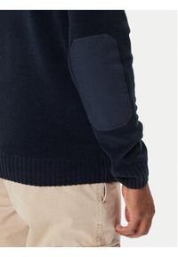 Aeronautica Militare Sweter 252MA1574UL00539 Granatowy Regular Fit. Kolor: niebieski. Materiał: bawełna #5