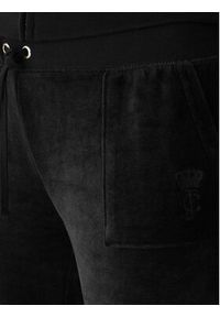 Juicy Couture Spodnie dresowe Caisa JCSEBJ008G Czarny Slim Fit. Kolor: czarny. Materiał: welur, bawełna #4