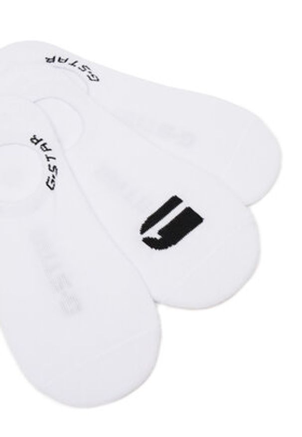 G-Star RAW - G-Star Raw Stopki AS_G-STAR_S_020_SS25 (3-PACK) Biały. Kolor: biały. Materiał: bawełna