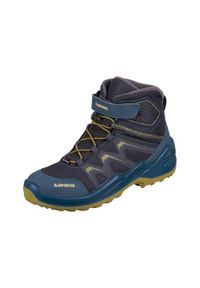 Buty trekkingowe dla dzieci Lowa Maddox Warm Gtx Mid Jr. Wysokość cholewki: za kostkę. Kolor: wielokolorowy. Materiał: syntetyk, materiał. Szerokość cholewki: normalna. Sport: turystyka piesza