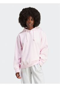 Adidas - adidas Bluza adicolor Essentials IR5927 Różowy Oversize. Kolor: różowy. Materiał: syntetyk, bawełna