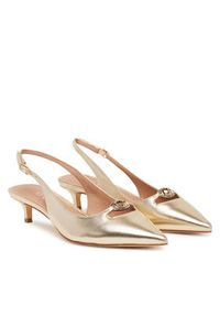 Guess Czółenka FLTJES LEM05 Złoty. Kolor: złoty. Materiał: skóra