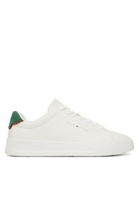 TOMMY HILFIGER - Tommy Hilfiger Sneakersy Th Court Core Ess Leather FM0FM05367 Biały. Kolor: biały. Materiał: skóra #1