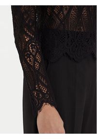 Morgan Bluzka 252-TLILA Czarny Slim Fit. Kolor: czarny. Materiał: syntetyk