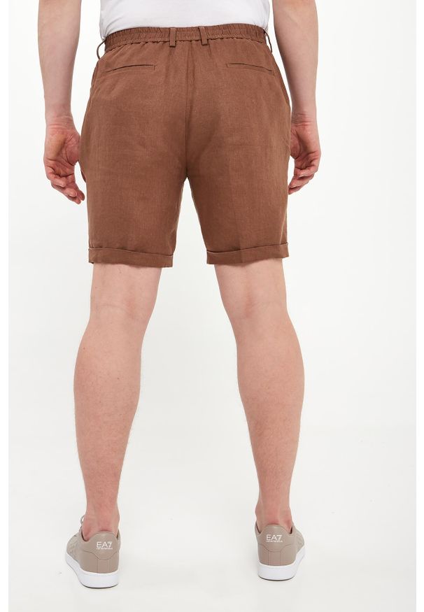 Liu Jo - Bermudy męskie lniane LIU JO. Materiał: len