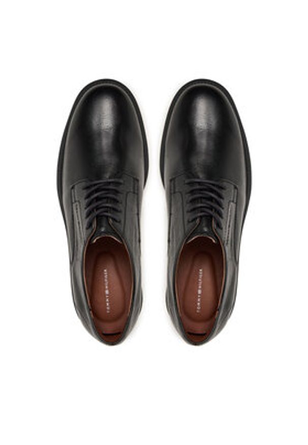 TOMMY HILFIGER - Tommy Hilfiger Półbuty Hilfiger Vogue FM0FM05768 Czarny. Kolor: czarny. Materiał: skóra