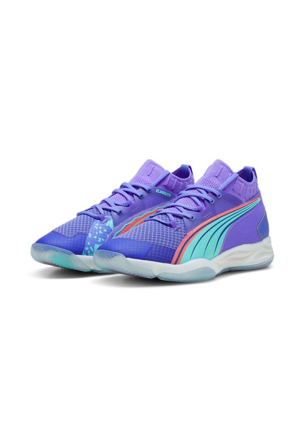 Buty halowe Puma Eliminate Nitro. Kolor: niebieski, fioletowy, pomarańczowy, wielokolorowy. Sport: piłka ręczna