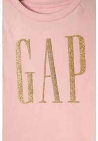 GAP - T-shirt dziecięcy 80-110 cm. Okazja: na co dzień. Kolor: różowy. Materiał: bawełna, dzianina. Wzór: nadruk. Styl: casual #2