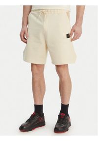 Hugo - HUGO Szorty materiałowe Despen_RB 50559712 Écru Relaxed Fit. Materiał: bawełna #1