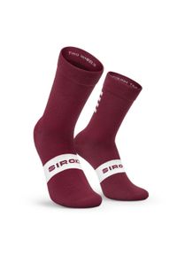 SIROKO - Skarpetki rowerowe Kolarstwo Siroko S1 Maroon Volata. Kolor: brązowy. Materiał: nylon. Sport: kolarstwo