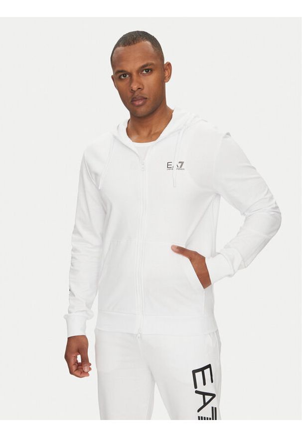 EA7 Emporio Armani Bluza 7M000568 AF13512 M0003 Biały Regular Fit. Kolor: biały. Materiał: bawełna