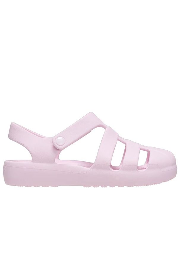 Sandały dziecięce Crocs Classic Fisherman Sandal 210626-6ZW - różowe. Kolor: różowy. Materiał: materiał. Styl: sportowy