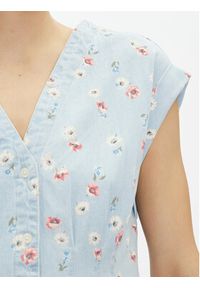 GAP - Gap Sukienka koszulowa 731352-00 Błękitny Regular Fit. Kolor: niebieski. Materiał: bawełna. Typ sukienki: koszulowe #2