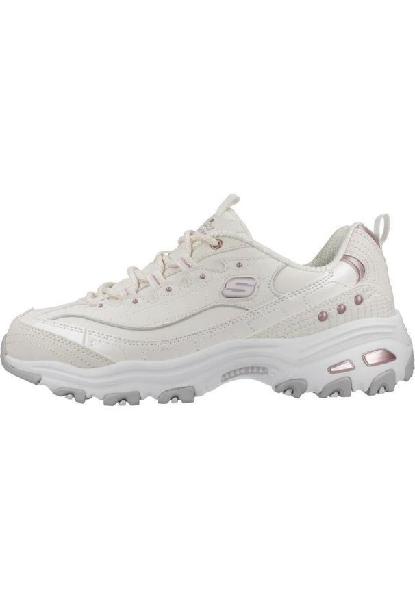 skechers - Tenisówki Skechers Model Dlites Kolor Beżowy. Kolor: beżowy. Materiał: tkanina, syntetyk