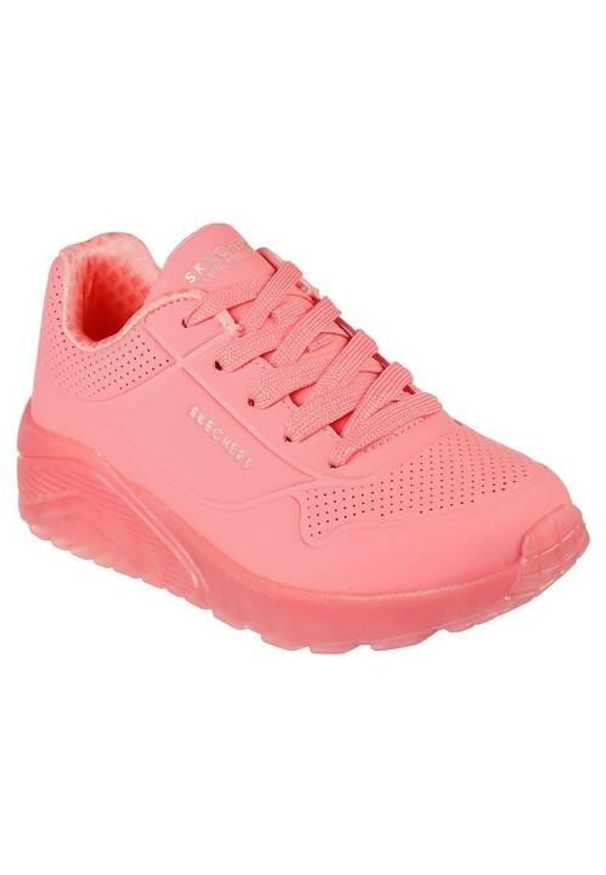 skechers - Buty do chodzenia dla dzieci Skechers Uno Ice. Zapięcie: sznurówki. Kolor: różowy. Materiał: materiał, syntetyk. Szerokość cholewki: normalna. Model: Skechers Sport. Sport: turystyka piesza