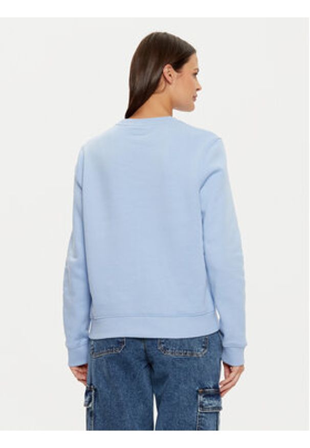 Guess Jeans Bluza W4YQ10 KC811 Niebieski Regular Fit. Kolor: niebieski. Materiał: bawełna