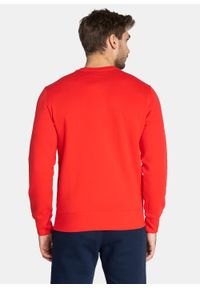 Bluza męska Champion Organic Cotton Blend Script Logo (216471-RS011). Kolor: czerwony. Materiał: materiał. Styl: sportowy, elegancki