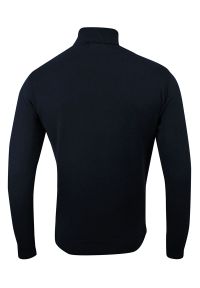 Golf Ciemny Granatowy Elegancki, Klasyczny, Męski -Brave Soul- 100% BAWEŁNA. Typ kołnierza: golf. Kolor: niebieski. Materiał: bawełna. Sezon: zima, jesień. Styl: elegancki, klasyczny #2