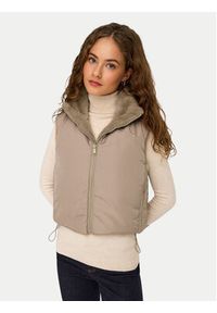 only - ONLY Bezrękawnik Dana 15348986 Beżowy Regular Fit. Kolor: beżowy. Materiał: syntetyk. Długość rękawa: bez rękawów #8