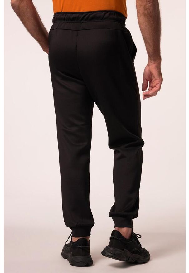 JAY-PI - Męskie Spodnie treningowe fitness materiał oddychający kieszeń na smartfon. Kolekcja: plus size. Kolor: czarny. Materiał: poliester, materiał, elastan. Długość: długie. Sport: fitness