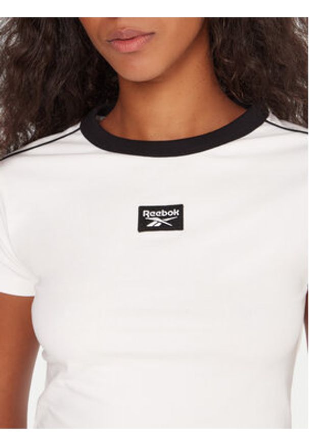 Reebok T-Shirt Laura RK25168CCW Biały Regular Fit. Kolor: biały. Materiał: bawełna
