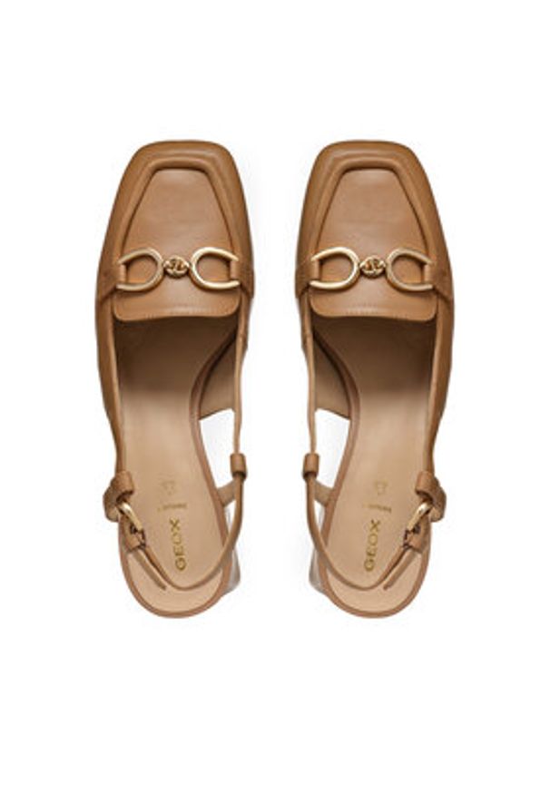 Geox Czółenka D Coronilla D55D1A 000TU C5000 Beżowy. Kolor: beżowy. Materiał: skóra