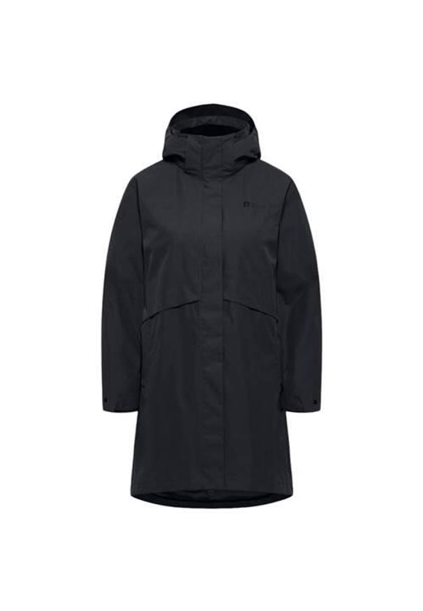 Kurtka uniwersalna damska Jack Wolfskin Baylight 3in1. Typ kołnierza: kaptur. Kolor: czarny. Materiał: syntetyk. Długość: długie