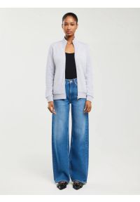 Big-Star - Bluza damska ze stójką szara Chita 901. Typ kołnierza: kołnierzyk stójkowy. Kolor: szary. Materiał: żakard, bawełna