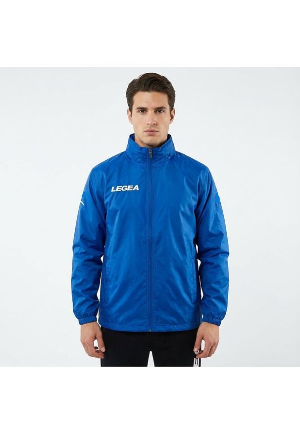 LEGEA - Kurtka przeciwdeszczowa ITALIA SPECIAL dla dorosłych. Kolor: niebieski. Styl: sportowy