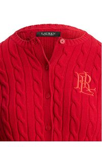 Lauren Ralph Lauren - LAUREN RALPH LAUREN Kardigan 200932225015 Czerwony Regular Fit. Kolor: czerwony. Materiał: bawełna #3
