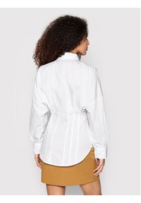 Sisley Koszula 51T35QF17 Biały Regular Fit. Kolor: biały. Materiał: bawełna